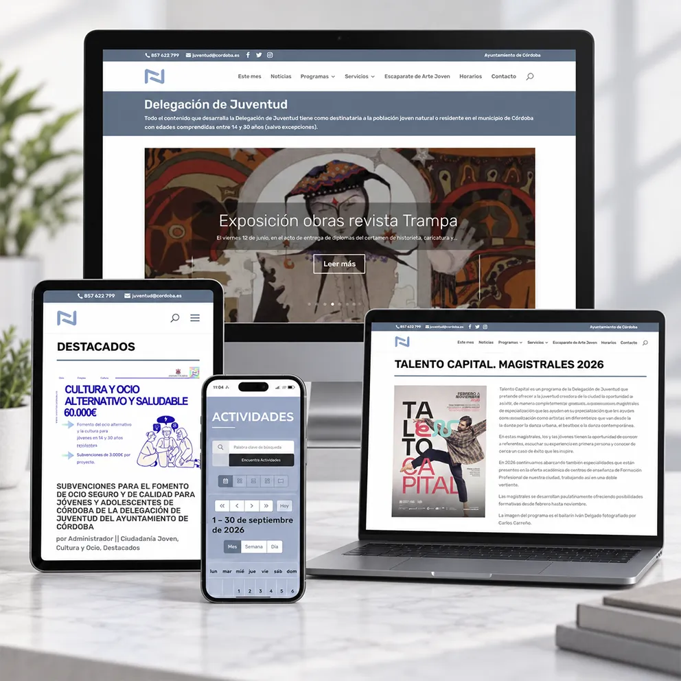 Mantenimiento web Casa de la Juventud